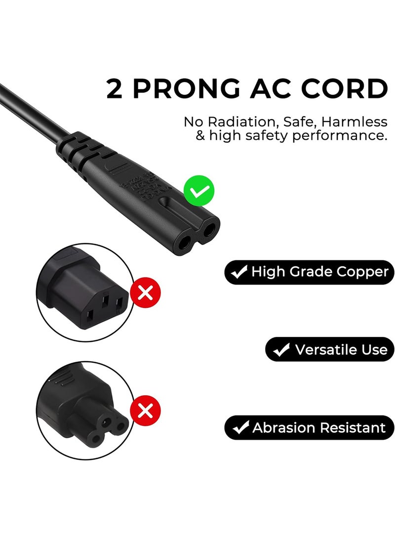 هيروكس كابل طاقة 3M UK، IEC320C7 إلى BS 1363، سلك طاقة C7 Figure 8، كابل طاقة PS4، سلك Kettle/سلك طاقة متوافق مع Samsung LG Philips Toshiba TV/Printer/PS4/PS3/PS5 - Image 5